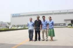 Agent of Peru client visited SIMO Blower Company