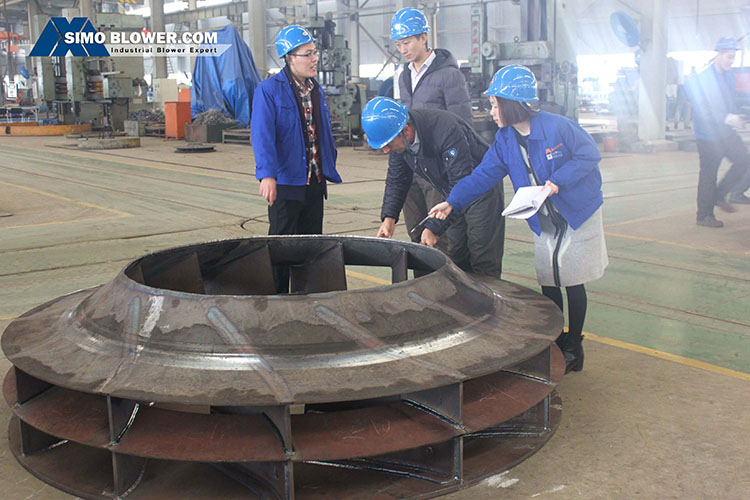 Chilean client visiting SIMO BLOWER